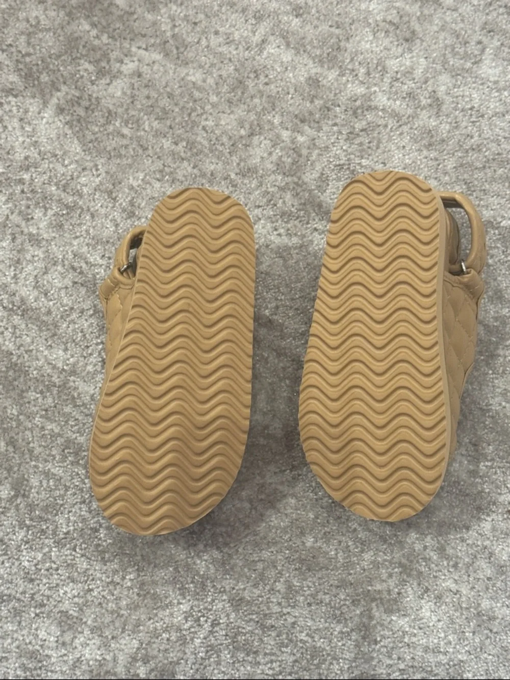 GAP Kids Quilted Tan Velcro Sandals